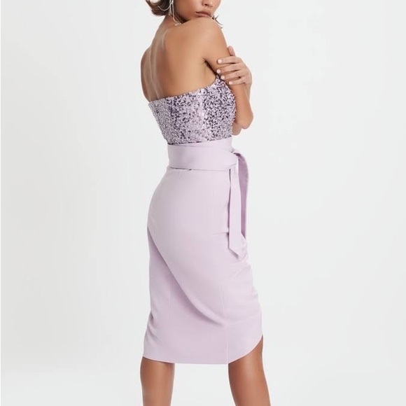 Lavish Alice: Sequin Bandeau Embellished Dress with BELT ๐ - Picture 8 of 14